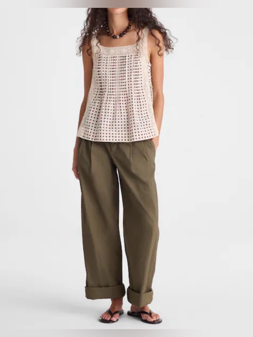Madewell Women’s The Sophie Top.Cottagecore.Vintage Ivory. S. NWT. - Picture 6 of 16